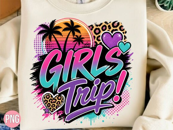 Download Retro Girls Trip Graphic PNG Shirt - Premium Resources